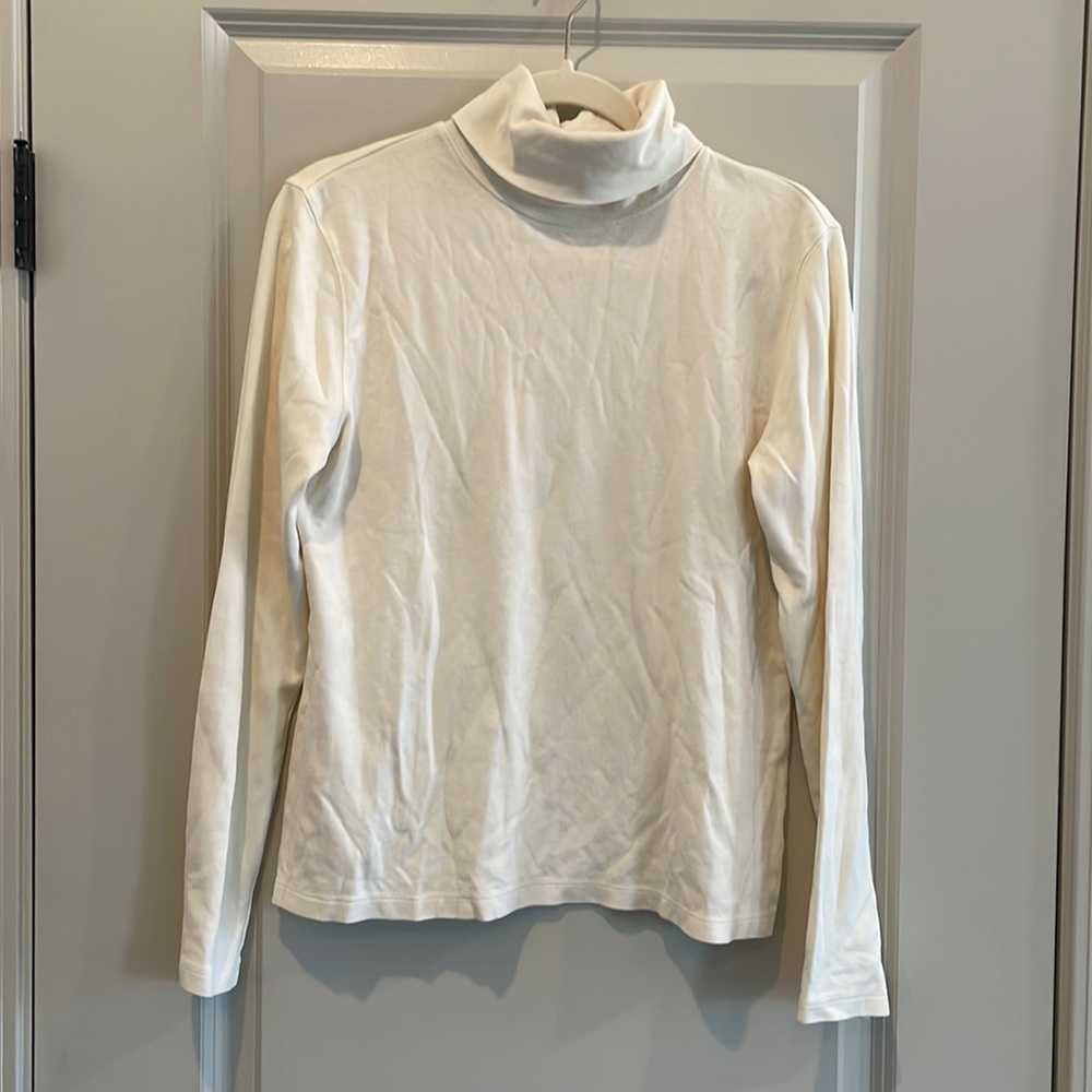 Cream turtleneck